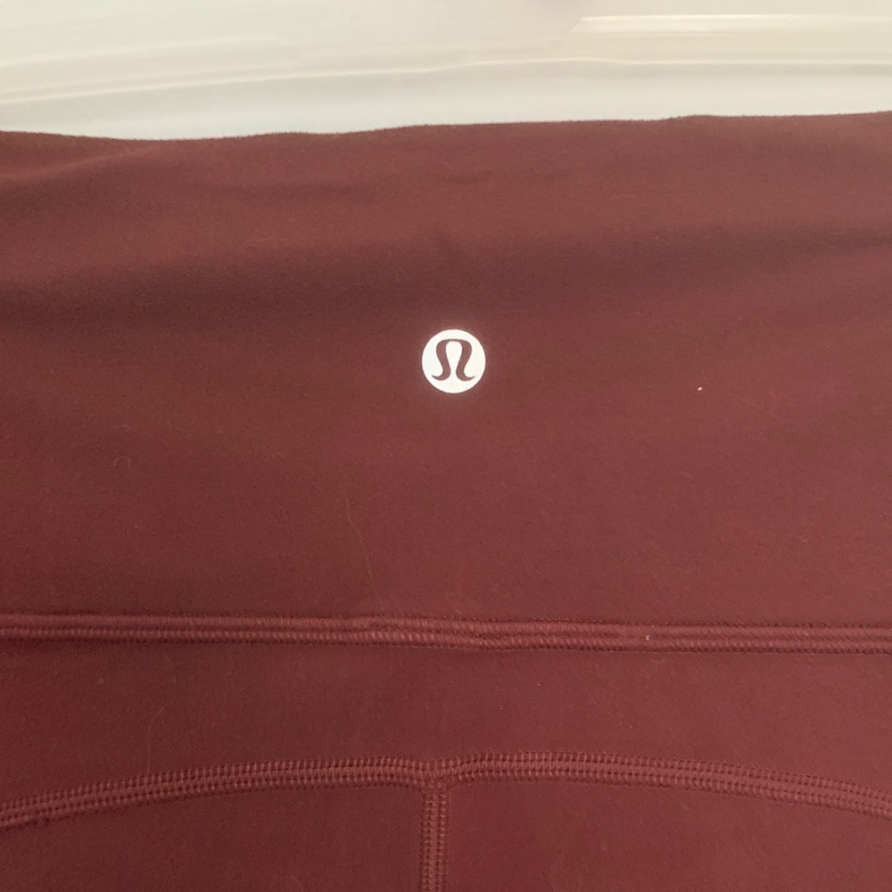 lululemon athletica Maroon Boot Cut Pants **flaw** see photo